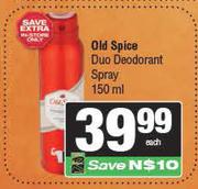 Old Spice Duo Deodorant Spray-150ml