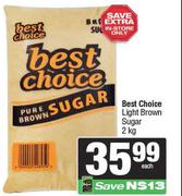 Best Choice Light Brown Sugar-2Kg