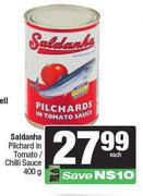Saldanha Pilchards In Tomato/Chilli Sauce-400g
