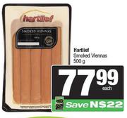 Hartlief Smoked Viennas-500g