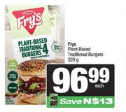 Fry's Plant Based Traditional Burgers-320g