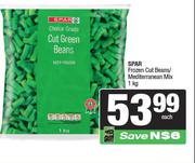 Spar frozen Cut Beans/Mediterranean Mix-1Kg