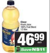 Clover Krush Juice 100% Fruit Blend-1.5L