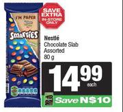 Nestle Chocolate Slab Assorted-80g