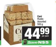 Cani Rusks Assorted-500g Per Pack