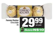 Ferrero Rocher Chocolate-3s Per Pack