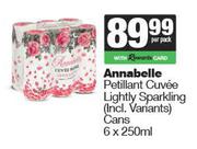 Annabelle Petillant Cuvee Lightly Sparkling Cans-6 x 250ml