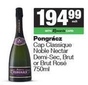 Pongracz Cap Classique Noble Nectar Demi Sec Brut Or Brut Rose-750ml