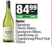 Spier Signature Chenin Blanc,Sauvignon Blanc,Chardonnay Or Chardonnay/Pinot Noir-750ml