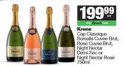 Krone Cap Classique Borealis Cuvee Brut,Rose,Night Nectar Demi Sec Or Nigh Nectar Rose-750ml