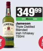 Jameson Triple Distilled Blended Irish Whisky-750ml
