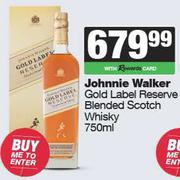 Johnnie Waler Gold Label Reserve Blended Scotch Whisky-750ml