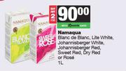 Namaqua Blanc De Blanc,Lite White,Johannisberger White,Red,Sweet Red,Dry Red Or Rose-For 2 x 1L