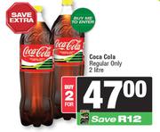 Coca-Cola (Regular Only)-For 2 x 2Ltr