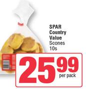 Spar Country Value Scones-10s Per Pack