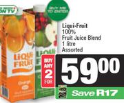 Liqui-Fruit 100% Fruit Juice Blend Assorted-For Any 2 x 1Ltr