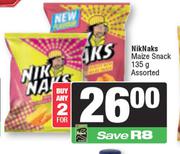 NikNaks Maize Snacks Assorted-For Any 2 x 135g