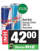 Red Bull Energy Drink Assorted-For Any 2 x 355ml