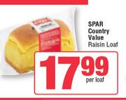 Spar Country Value Raisin Loaf-Per Loaf -6s Per Pack