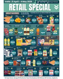 The Grocery Express : Specials (21 April - 04 May 2026)