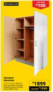 Home & Kitchen Standard Wardrobe 1.2m x 1.8m x 450mm