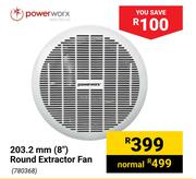 Power Worx 203.2mm (8") Round Extractor Fan