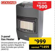 Goldair 3 Panel Gas Heater