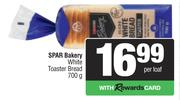 Spar Bakery White Toaster Bread-700g