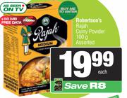 Robertsons Rajah Curry Powder Assorted-100g