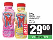 Clover Super M Flavoured Milk Or Bliss Milkshake Assorted-For 2 x 300ml
