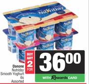  Danone Nutriday Smooth Yoghurt Assorted-For 2 x 6s