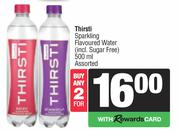 Thirsti Sparkling Flavoured Water Assorted-For 2 x 500ml