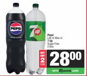  Pepsi Lite Or Max Or 7up Sugar Free-For 2 x 2L