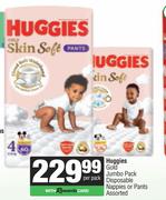   Huggies Gold Jumbo Pack Disposable Nappies Or Pants Assorted-Per Pack