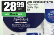 Little Munchkins By Spar Disposable Nappy Bags-50s