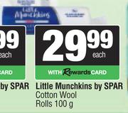 Little Munchkins By Spar Cotton Wool Rolls-100g