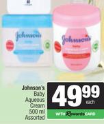 Johnson's Baby Aqueous Cream Assorted-500ml