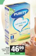 Purity Just Add Milk Baby Cereal Assorted-450g