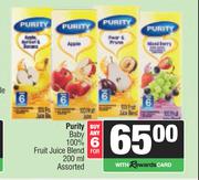Purity Baby 100% Fruit Juice Blend Assorted-For 6 x 200ml