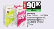 Namaqua Blanc De Blanc,Lite White Johannisberger Red,Sweet Red,Dry Red Or Rose-For 2 x 1L