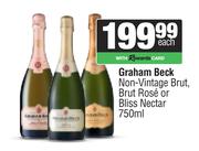 Graham Beck Non vintage Brut,Brut Rose Or Bliss Nectar-750ml