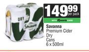 Savanna Premium Cider Dry Cans-6 x 500ml