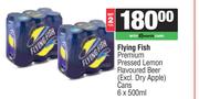 Flying Fish Premium Pressed Lemon Flavoured Beer Cans-For 2 x 6 x 500ml
