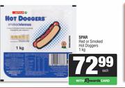 Spar Red Or Smoked Hot Doggers-1kg Each