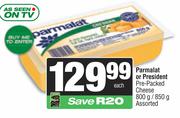 Parmalat Or President Pre-Packed Cheese Assorted-800g-850g Each