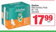 Stayfree Maxi Sanitary Pads Assorted-8s/10s Pack
