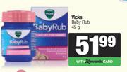 Vicks Baby Rub-45g Each