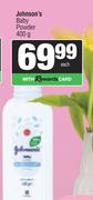 Johnson Baby Powder-400g Each