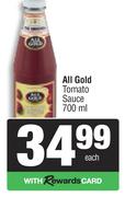All Gold Tomato Sauce-700ml Each