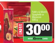    Fatti's & Moni's Spaghetti Or Macaroni-For Any 2 x 500g